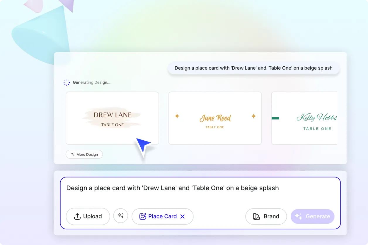 Free AI Place Card Generator, AI Place Card Maker Online
